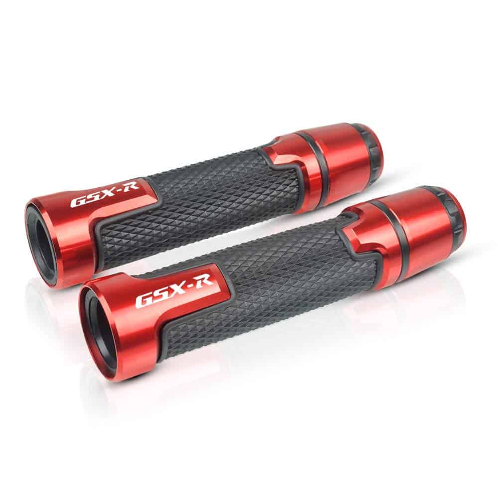 Puños de Manillar CNC de Aluminio para -Rojo - Imagen 4