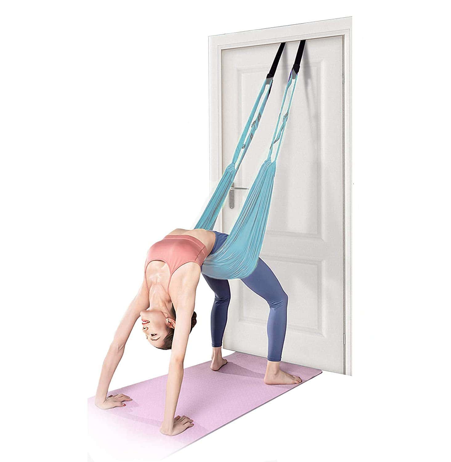 Correa de estiramiento de yoga para -Azul