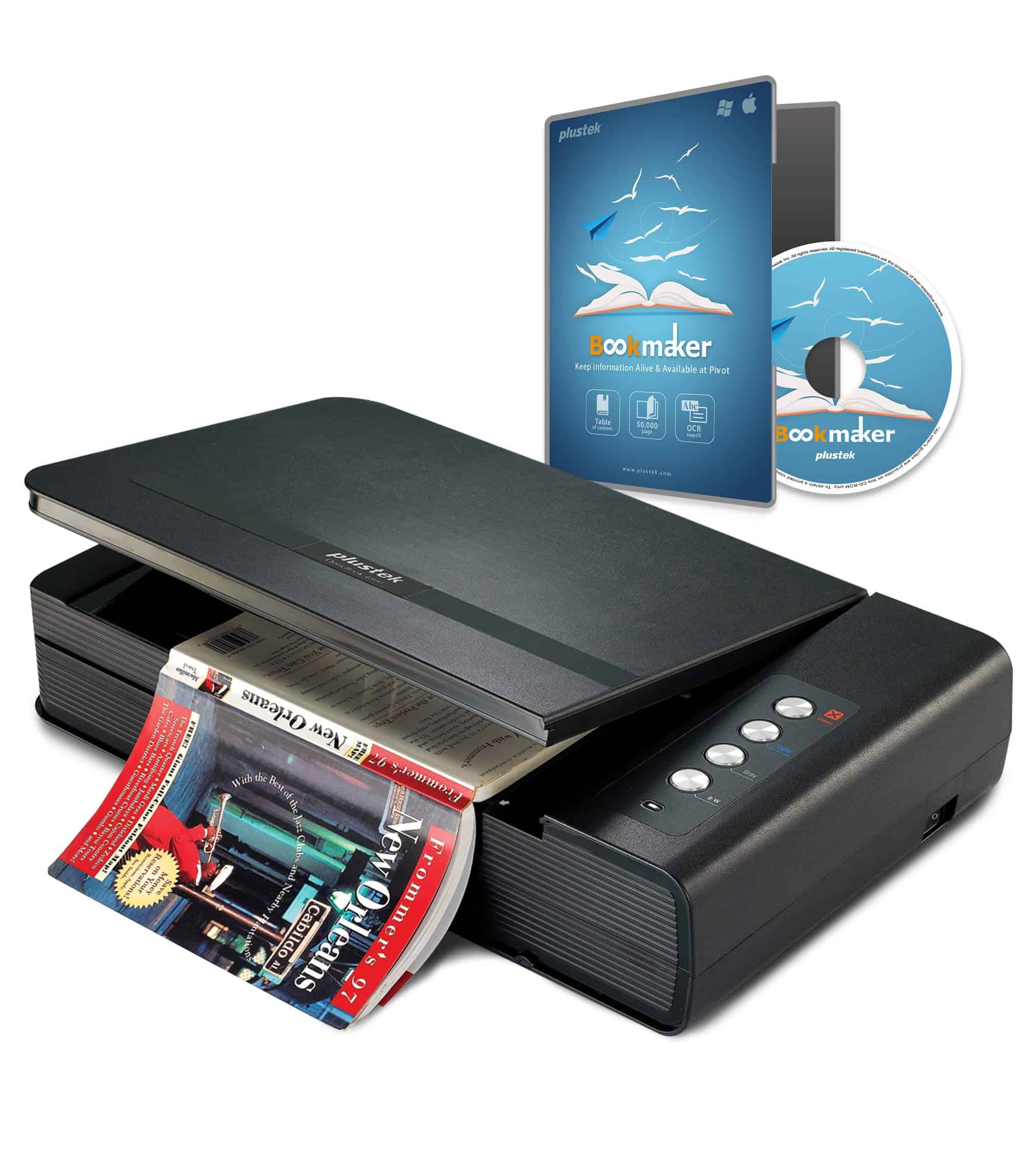 Escáner Plustek OpticBook 4900 con Bookmaker - Simplifica