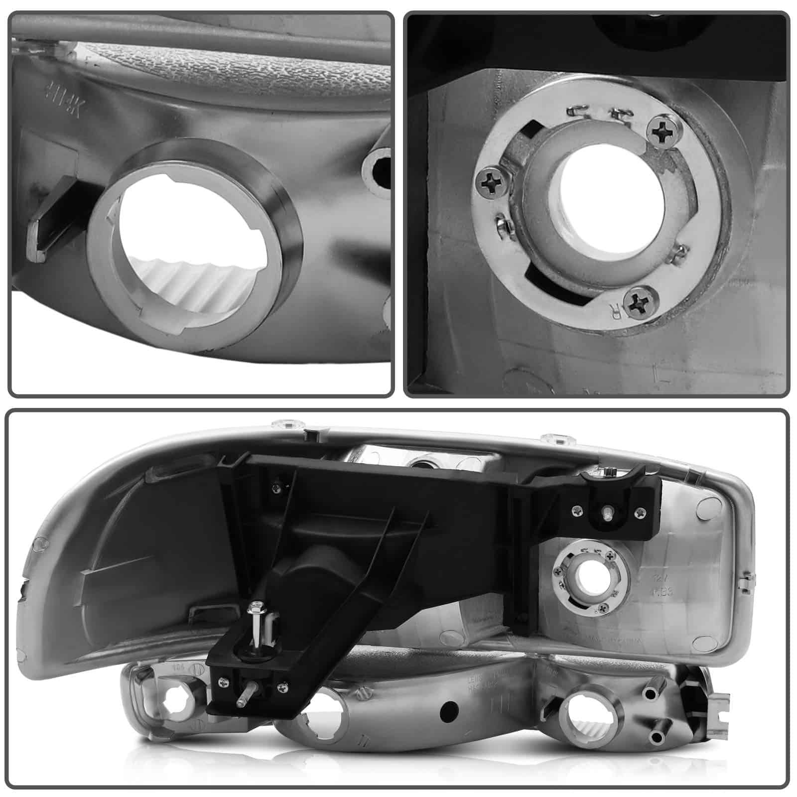 Conjunto de faros ECCPP para GMC Sierra 1500 1999-2006, - Imagen 7