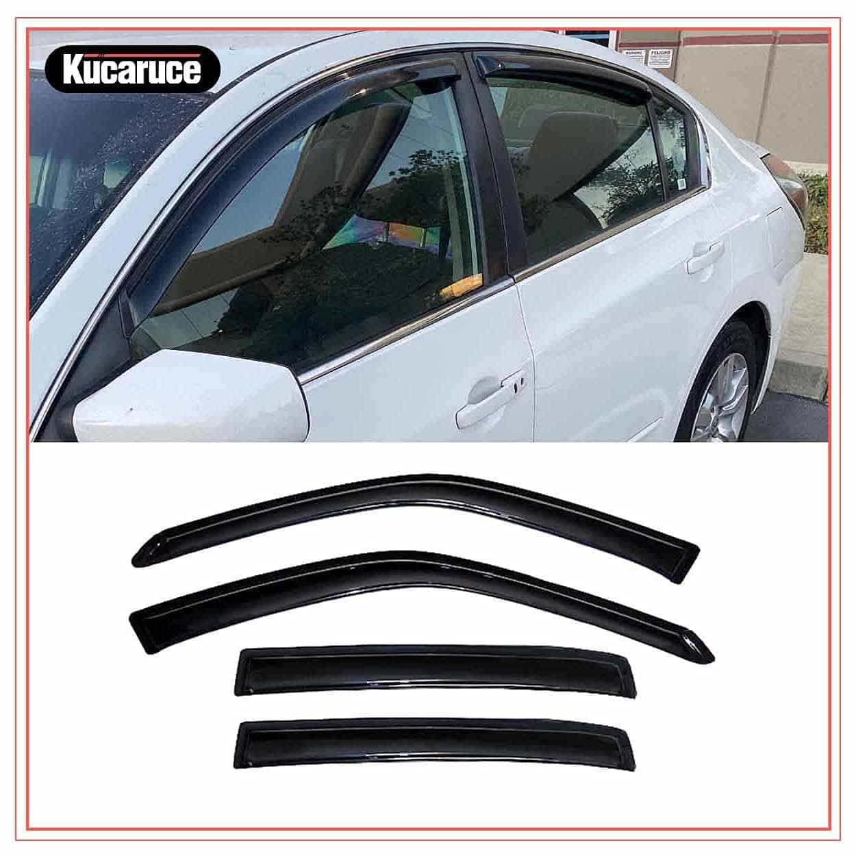 Kucaruce 94005 Deflector de Viento Lateral Tape-on, 4