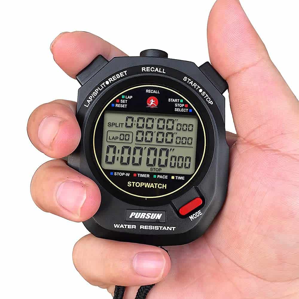 Reloj Cronómetro Profesional para Deportes 100 Vueltas, - Imagen 8