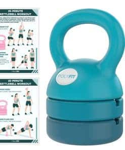 Kettlebell Ajustable Polyfit | 5 lb - 12 lb | -TEAL