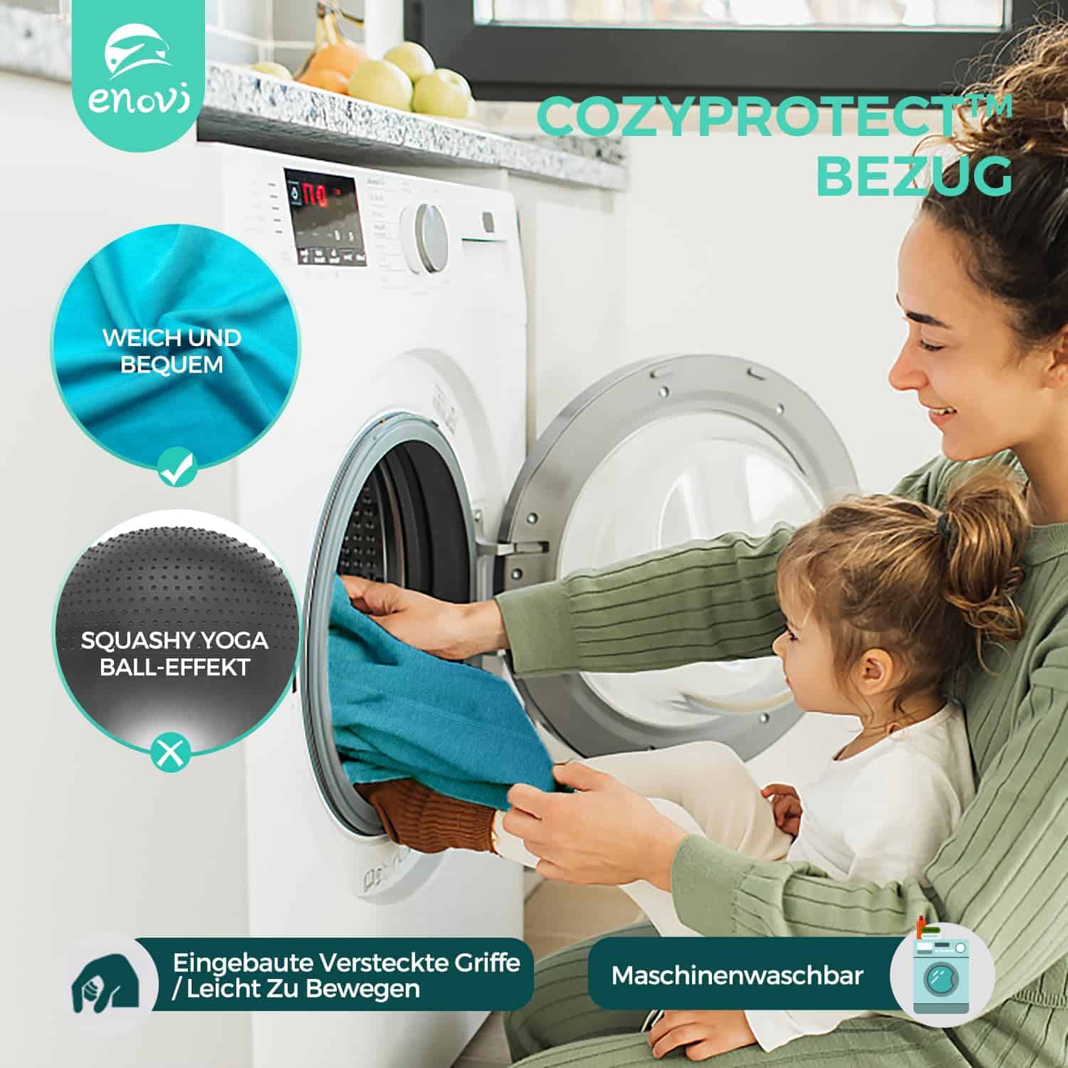 Silla de Yoga ENOVI ProBalance Deepspace Grey, 65cm - Imagen 6