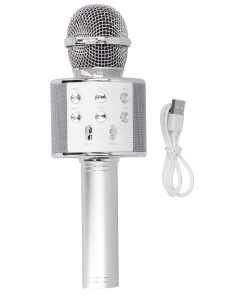 Micrófono de Karaoke Bluetooth WS-858 Grabación 3-en-1