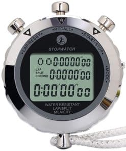 Cronómetro Digital JUNSD, Cronómetro Metálico con Memoria