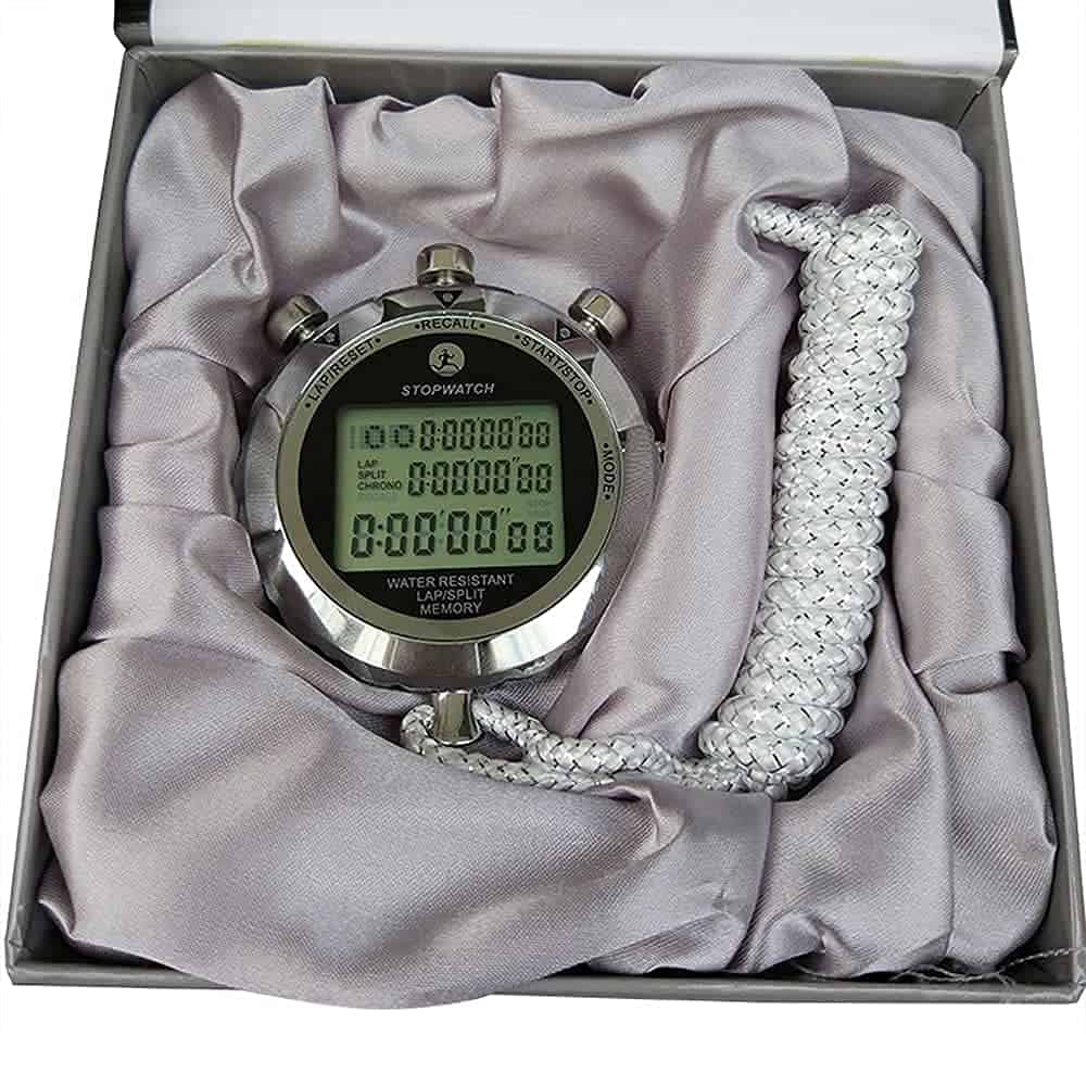 Cronómetro Digital JUNSD, Cronómetro Metálico con Memoria - Imagen 8