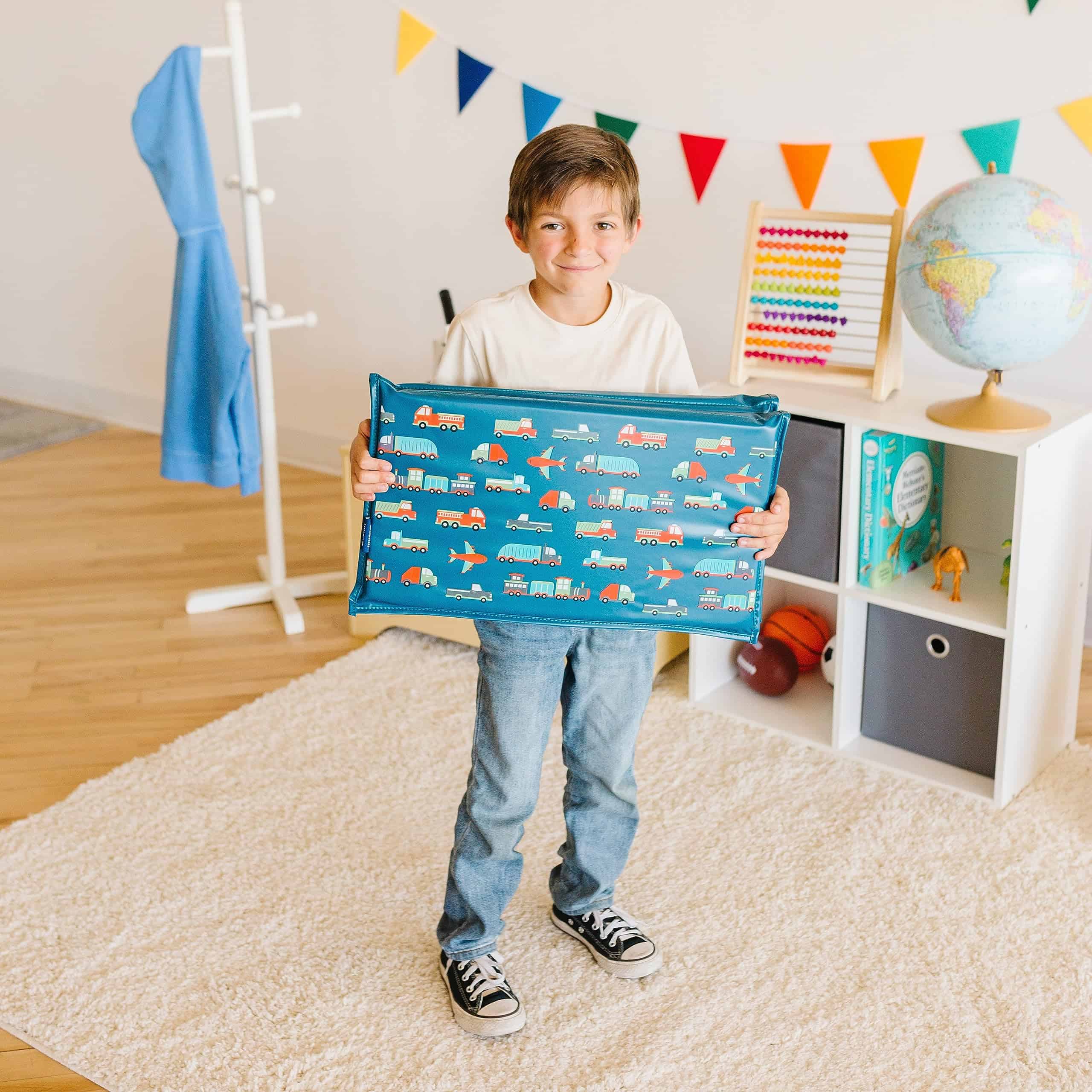 Wildkin Kids Vinyl Nap Mat - Colchoneta Duradera y Plegable - Imagen 7