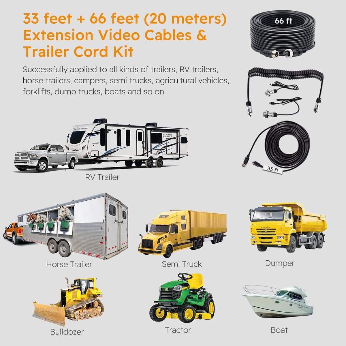 Cable de Extensión de Cámara de Respaldo Universal de 4 - Imagen 6