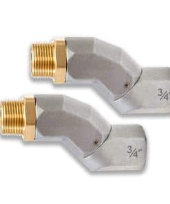 (3/4" NPT, 2PCS) Conector Giratorio de 360 Grados para