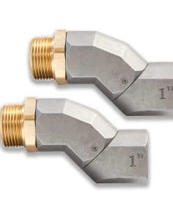 (1" NPT, 2PCS) Conector giratorio de 360 grados para