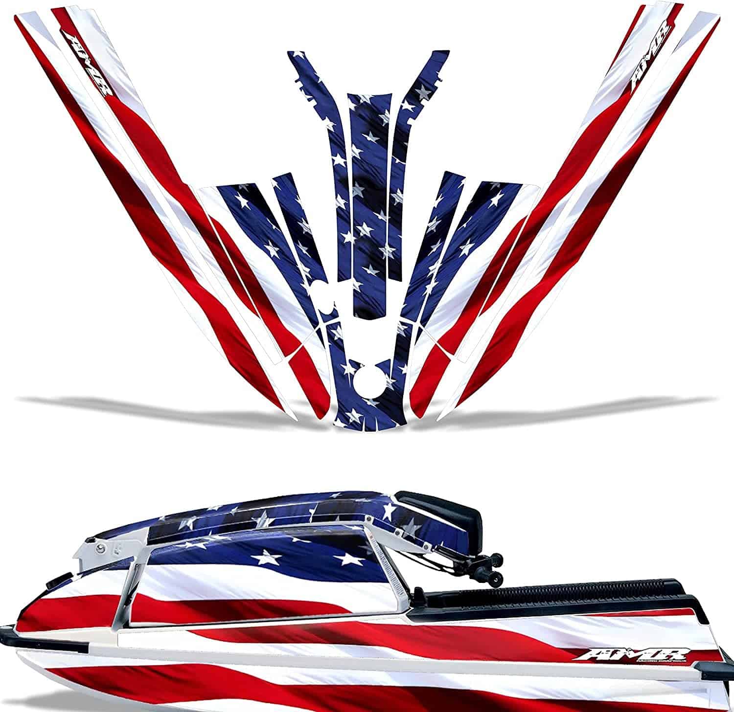 Kit de gráficos de calcomanías para motos acuáticas AMR