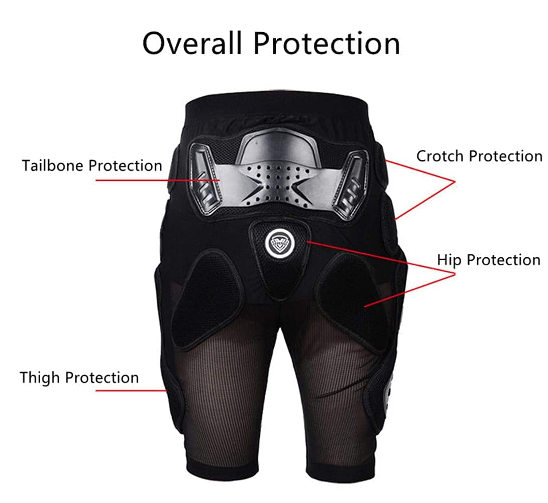 XINNI Pantalón Acolchado de Armadura para Moto Corto - Imagen 5