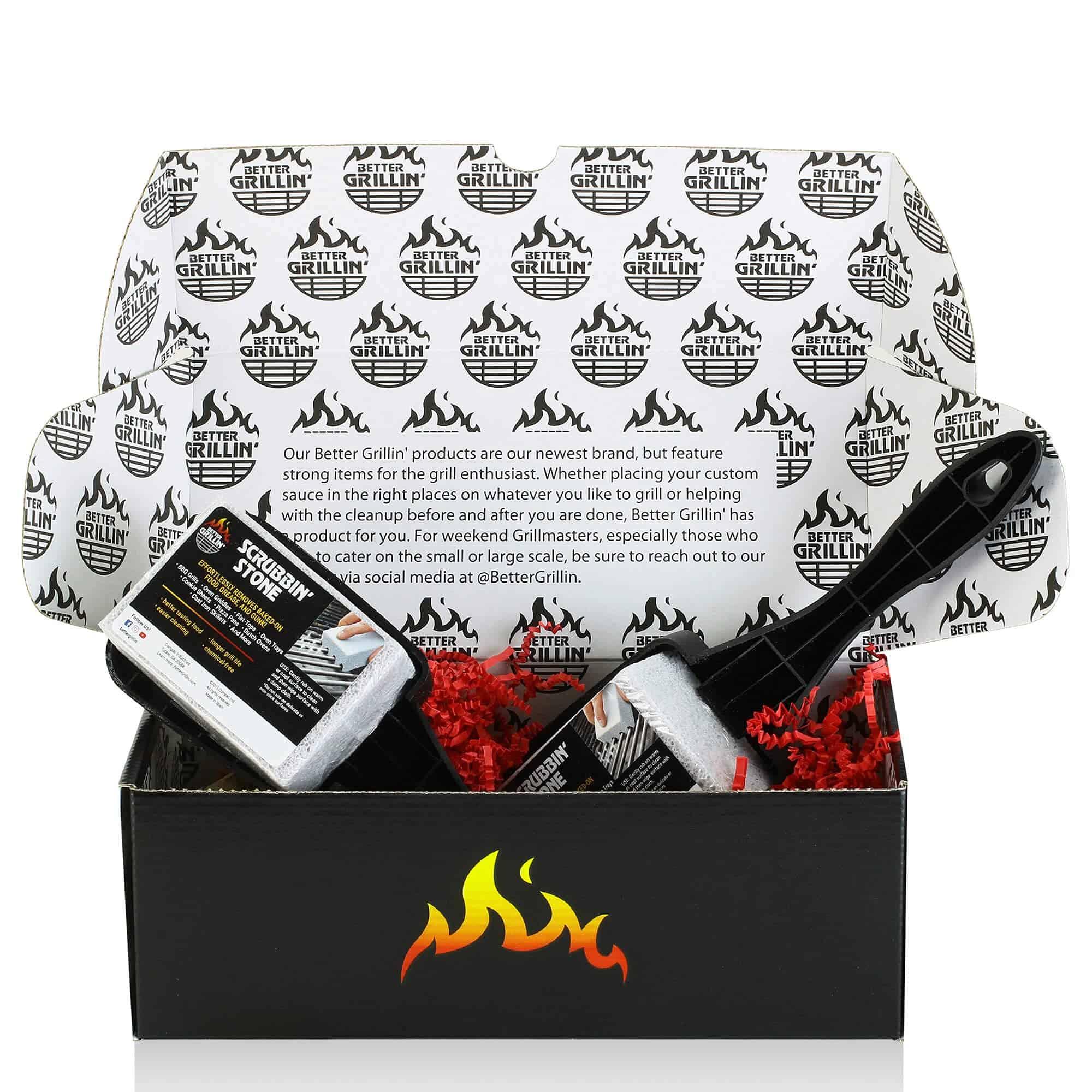 Limpia Parrillas de Piedra Better Grillin' con Mango -