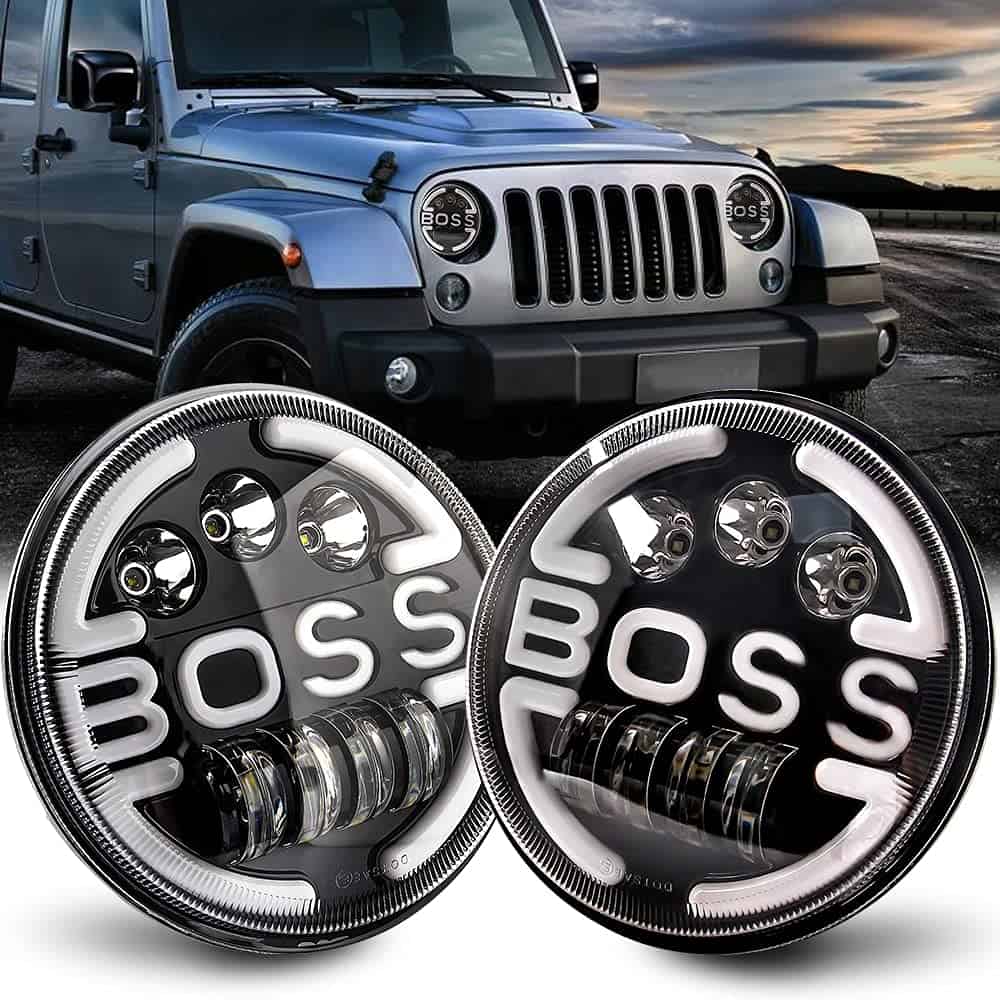 Faros Delanteros LED UPXSXT de 7 Pulgadas Redondos, 160W