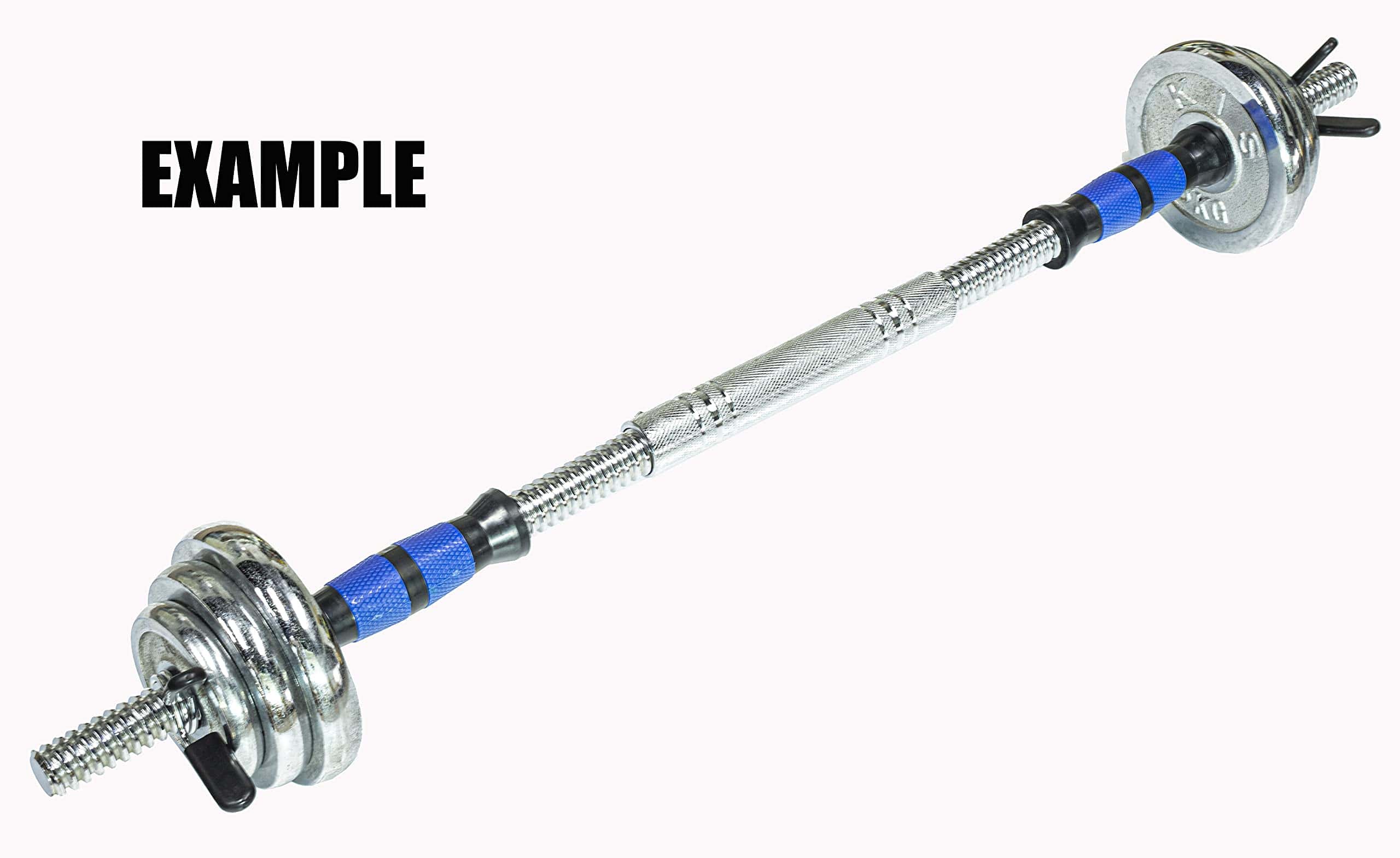 Par de Manijas de Barra de Pesas Ajustables para Discos de - Imagen 5