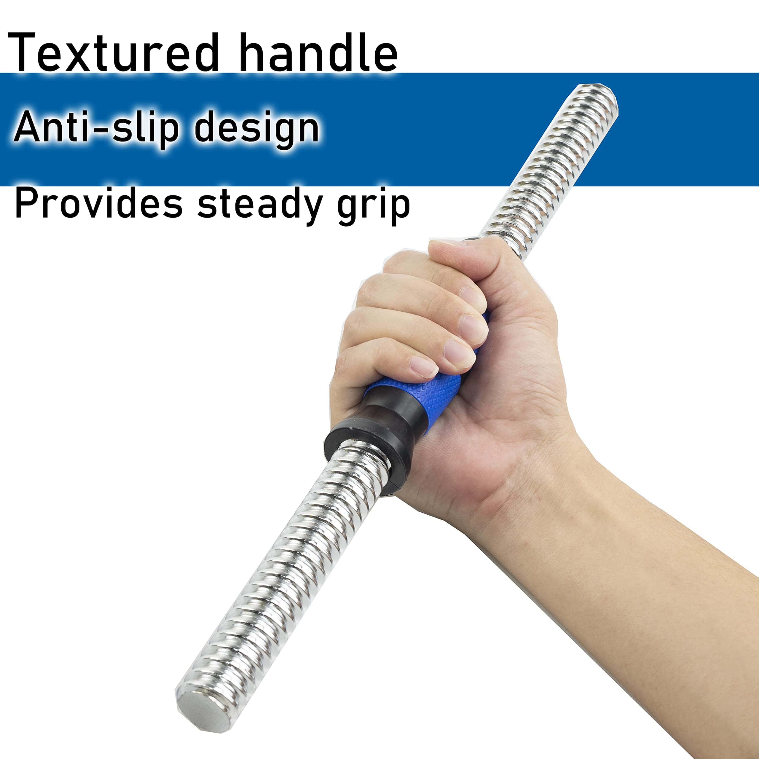 Par de Manijas de Barra de Pesas Ajustables para Discos de - Imagen 4