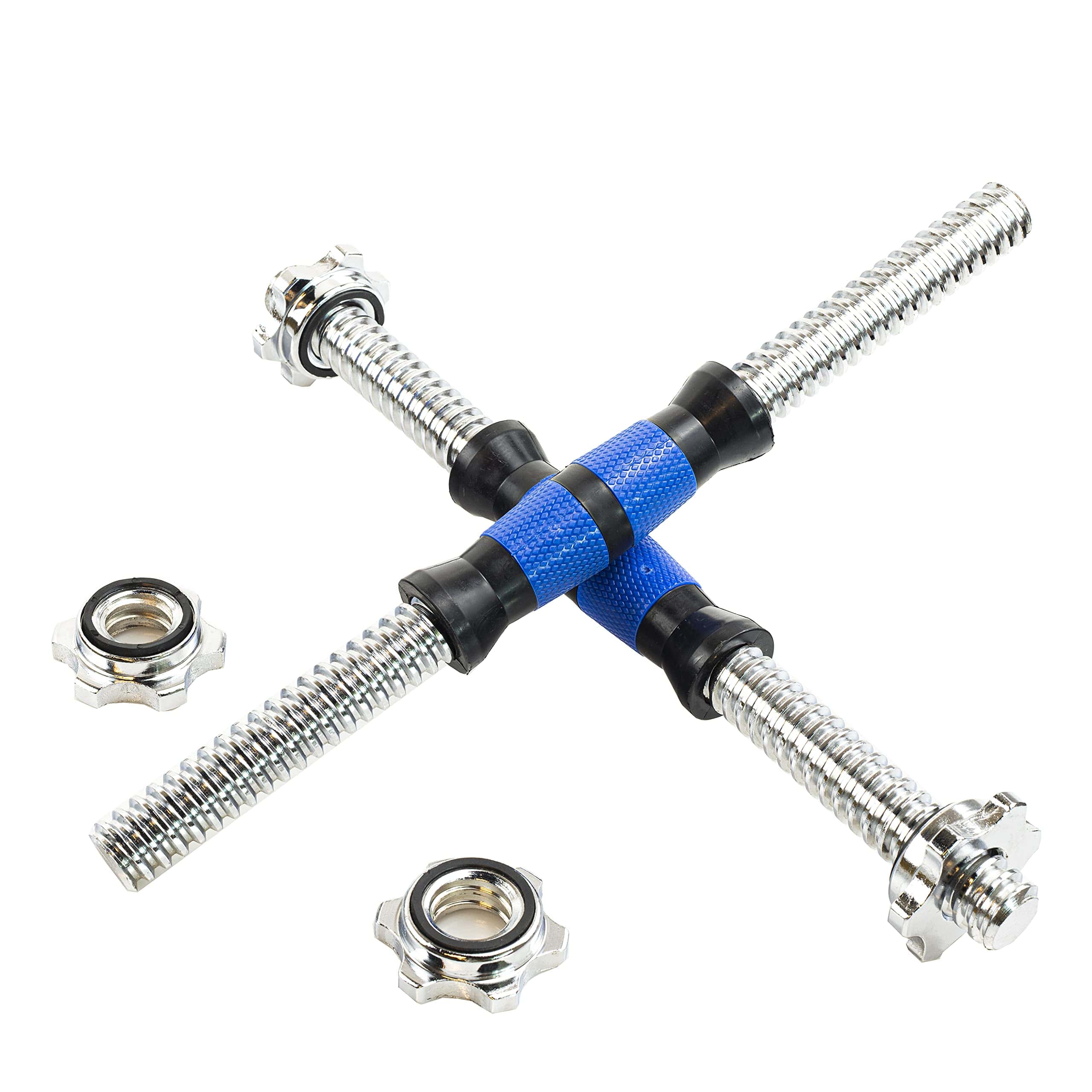 Par de Manijas de Barra de Pesas Ajustables para Discos de