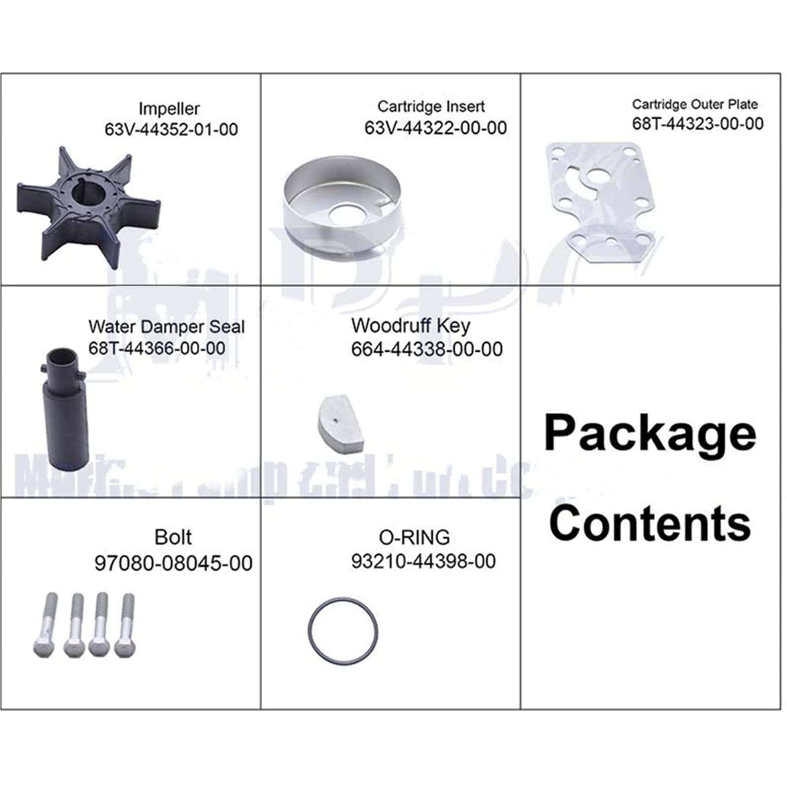 Kit de Reparación de Bomba de Agua RUIJADE 69G-W0078-00-00 - Imagen 4