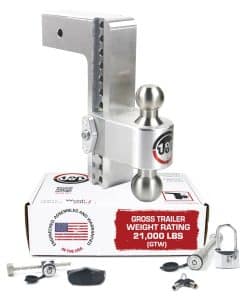 Weigh Safe Adjustable Trailer Hitch Ball Mount, 10"