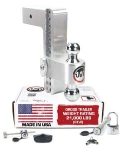 Enganche de remolque ajustable Weigh Safe, 10" caída