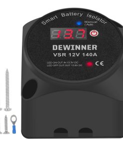 DEWINNER 12V 140Amp Dual Battery Isolator Manual/Auto Modes