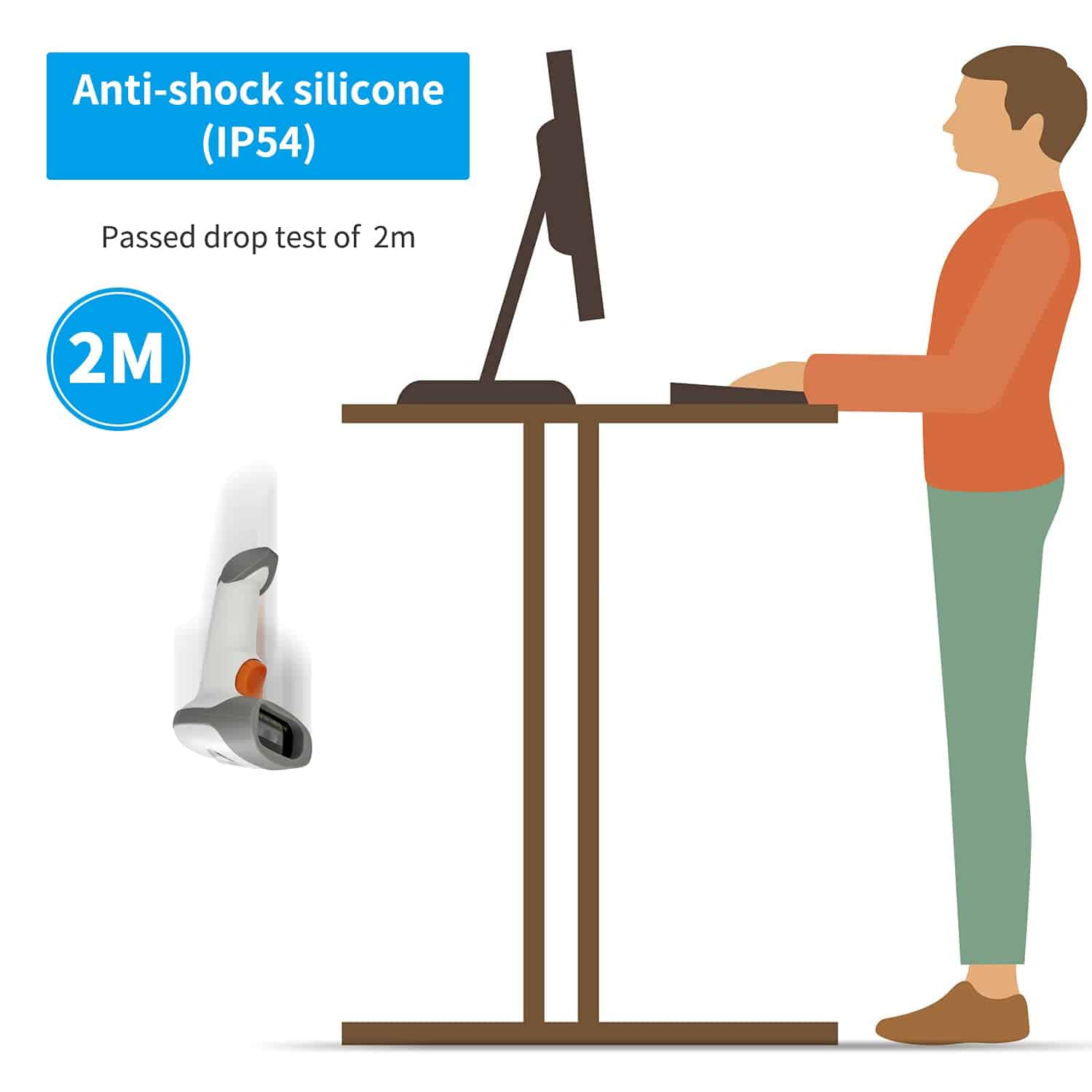 Escáner de Código de Barras Bluetooth 2D NetumScan, 3 en 1 - Imagen 6