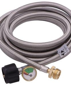 Adaptador de Propano trenzado de acero inoxidable de 15