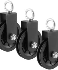 3 Pack 3.54 in/90 mm Polea del Sistema de Cable con