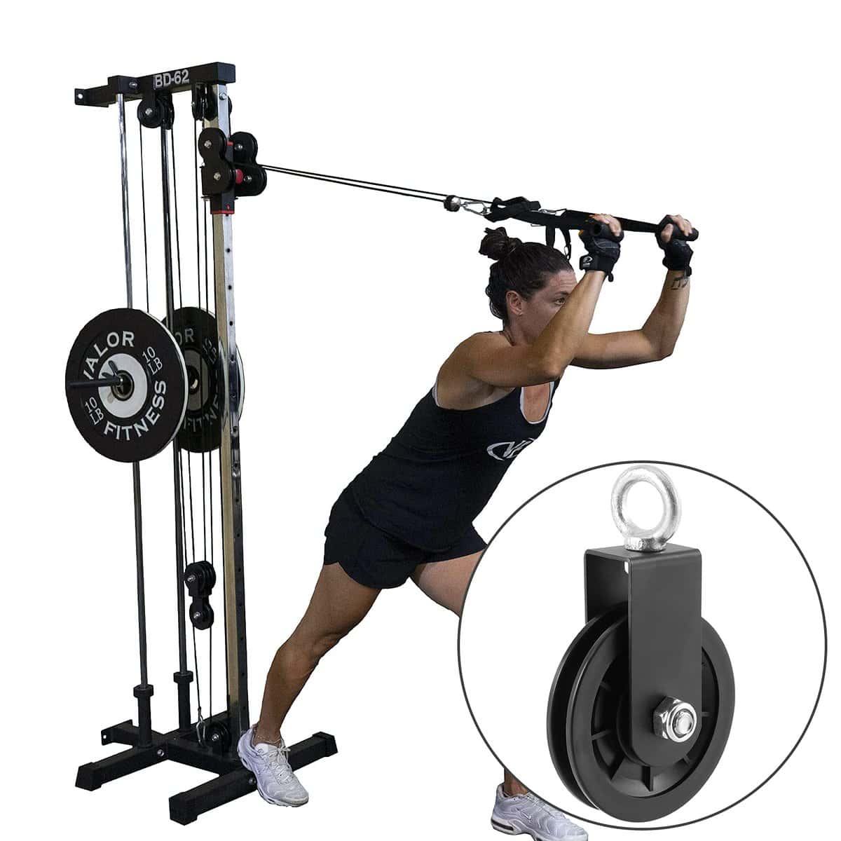 3 Pack 3.54 in/90 mm Polea del Sistema de Cable con - Imagen 7