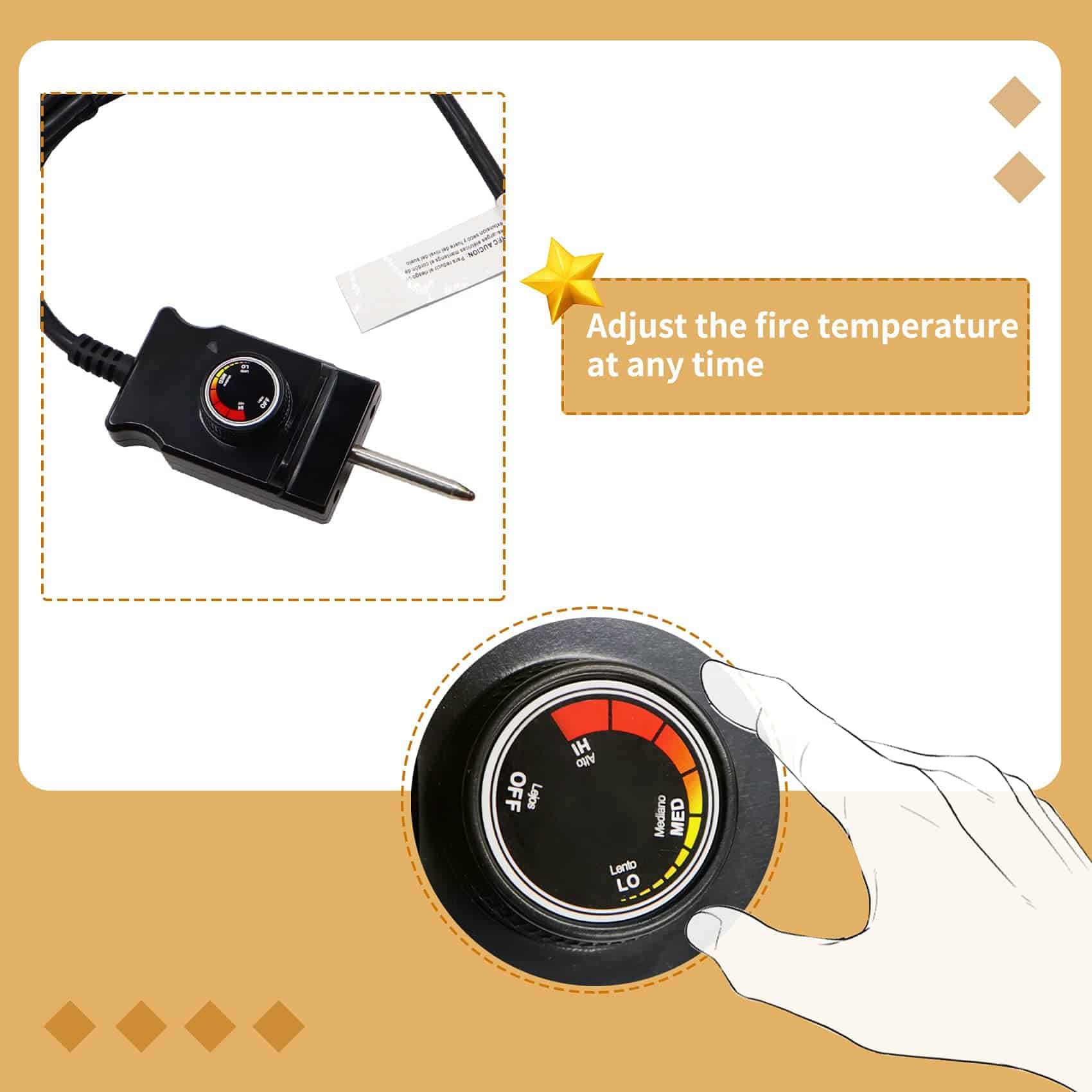 Elemento Calefactor para Ahumador Eléctrico y Parrilla con - Imagen 8