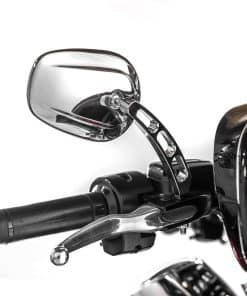 Espejos cromados de 8 mm para Harley Sportster Dyna Softail