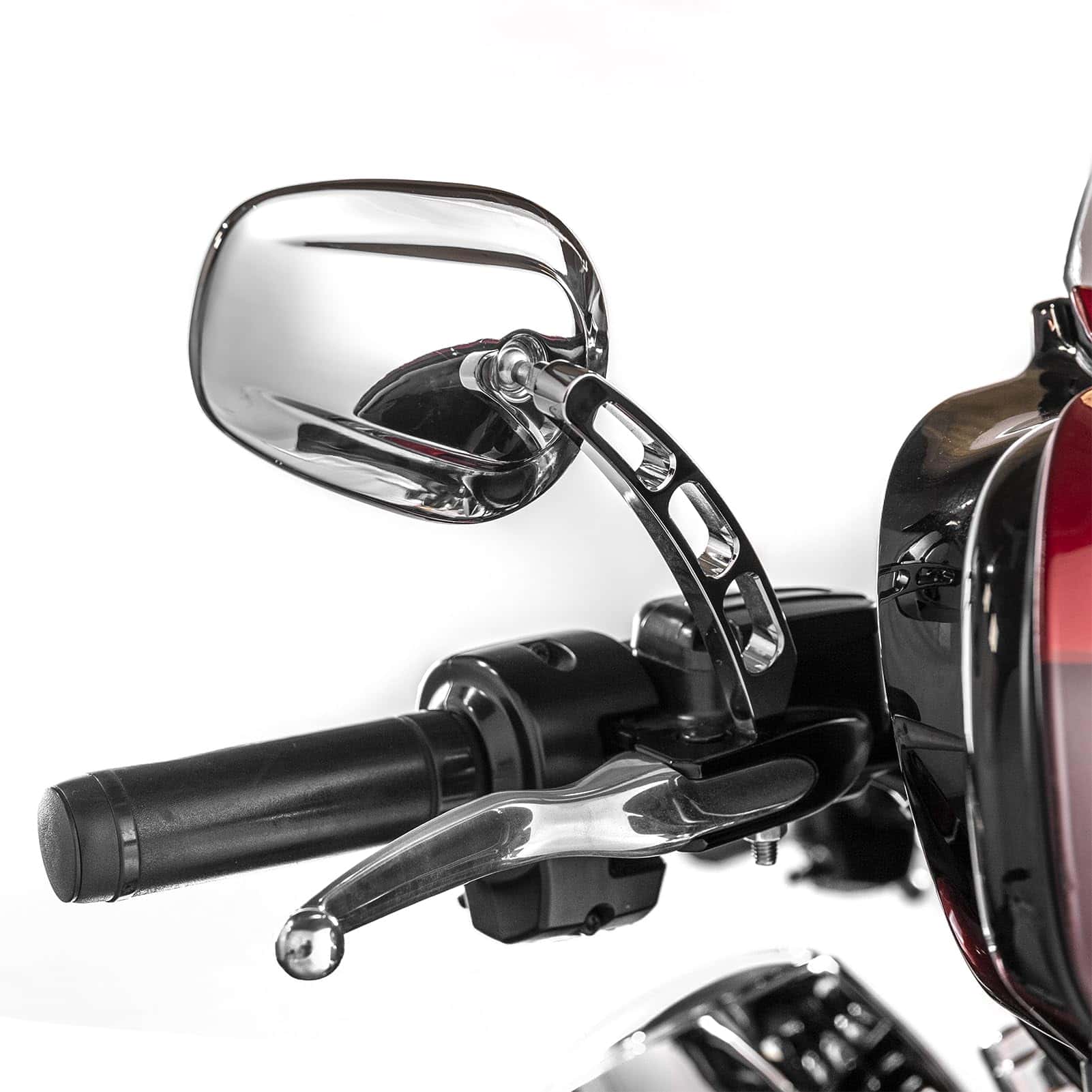 Espejos cromados de 8 mm para Harley Sportster Dyna Softail