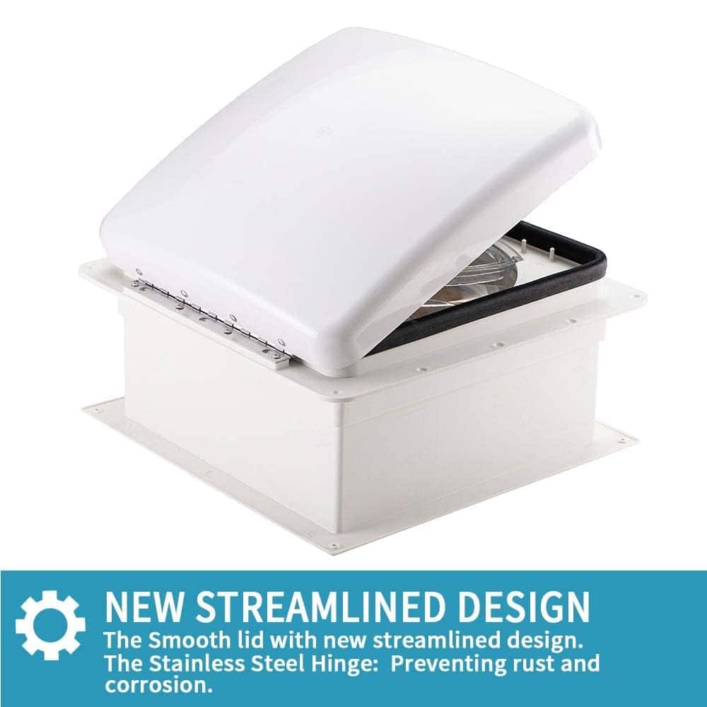 Ventilador de Techo para Caravana RVLOVENT 12V 14'' - Imagen 5