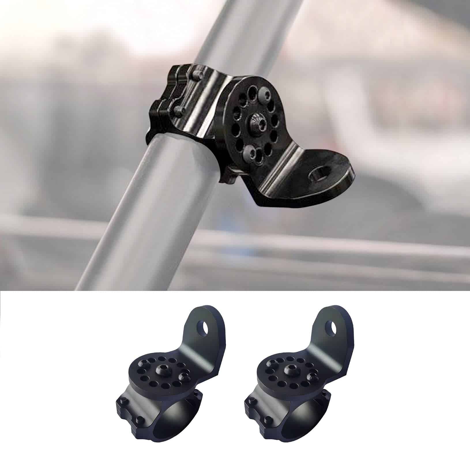 Soporte de Bandera Ajustable para Antena con Montaje de Luz