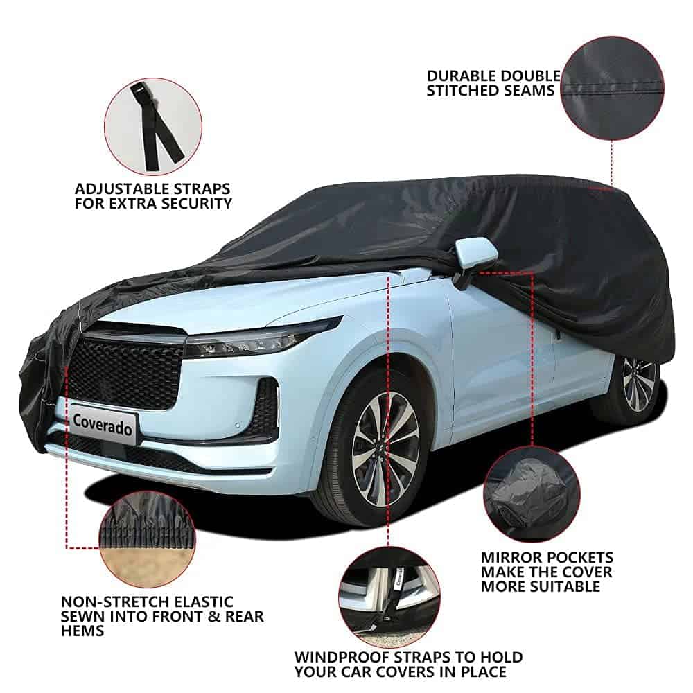 Cubierta de Coche Impermeable Todo Clima, Coverado Fundas - Imagen 4