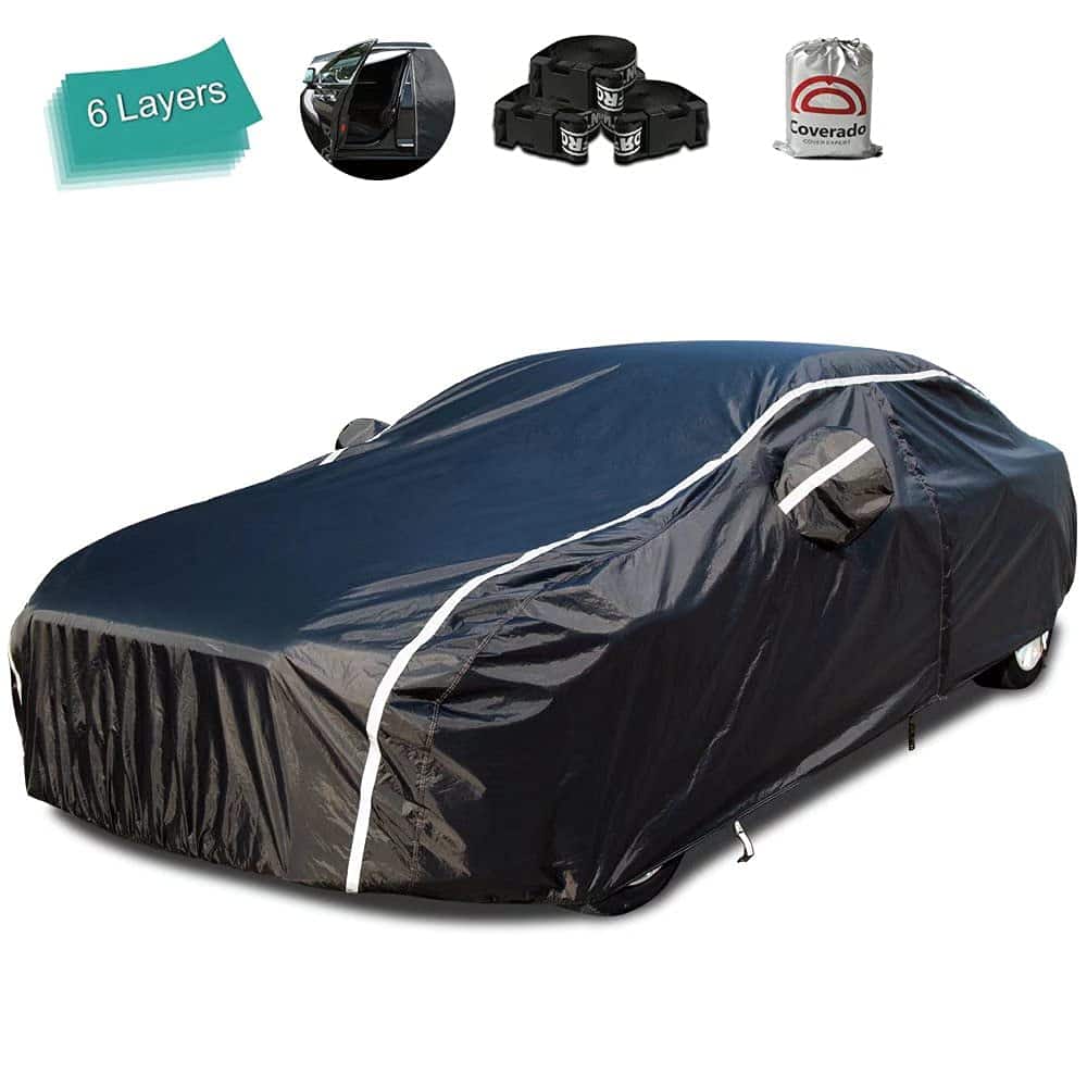 Cubierta de Coche Impermeable para Automóviles Todo Clima -