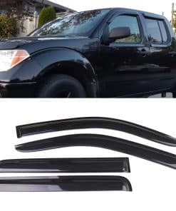 Deflector de viseras para ventanas ahumadas de lluvia para