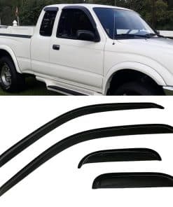 Deflector de lluvia de viseras de ventana tintada con humo