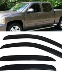 Deflector de ventana para lluvia y sol con tintado ahumado