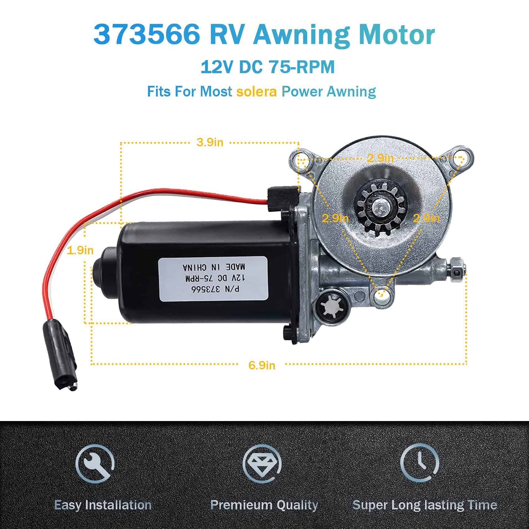 Motor de repuesto universal para Carpa de RV 373566, - Imagen 3