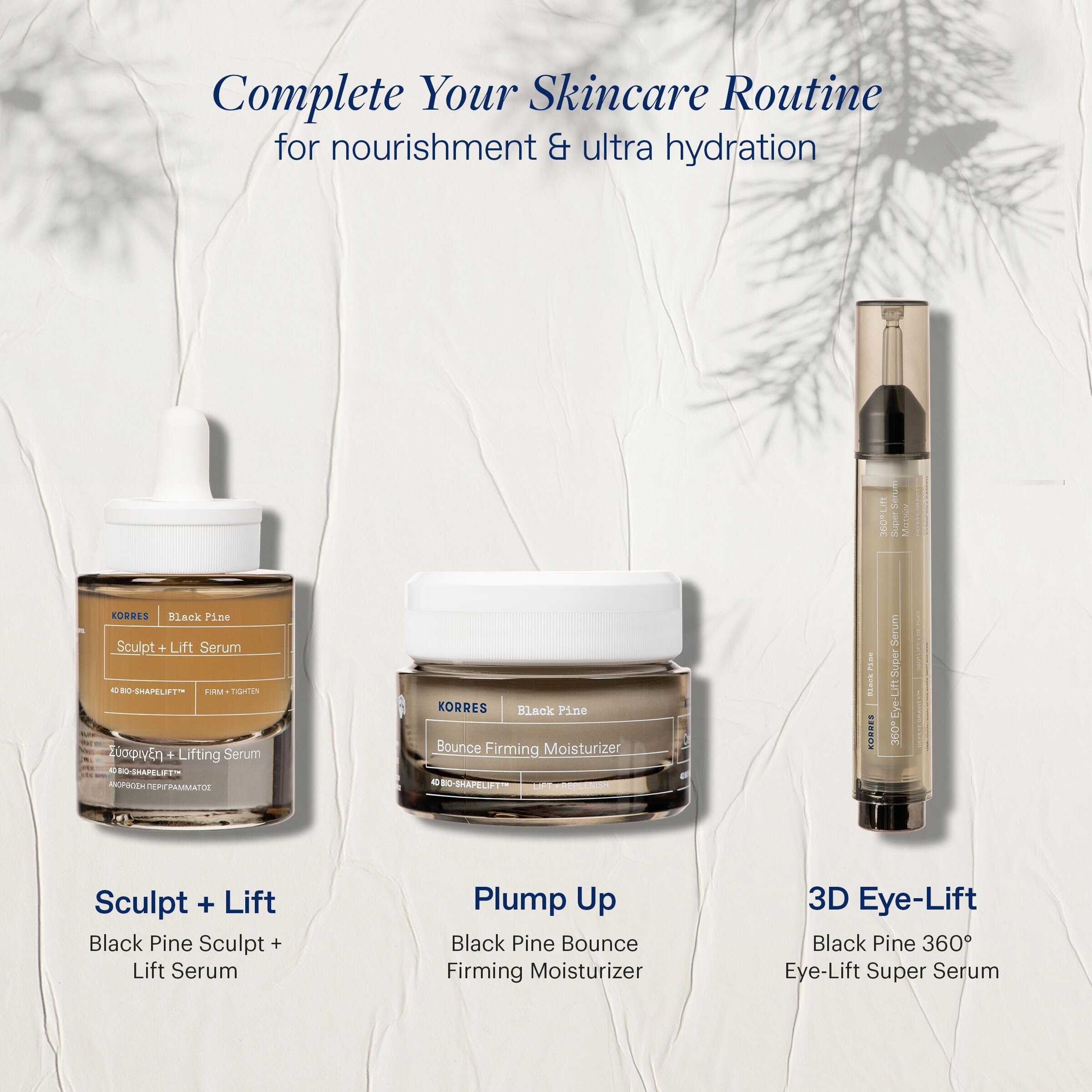 Hidratante reafirmante KORRES Black Pine Bounce, 1.35 fl. - Imagen 7