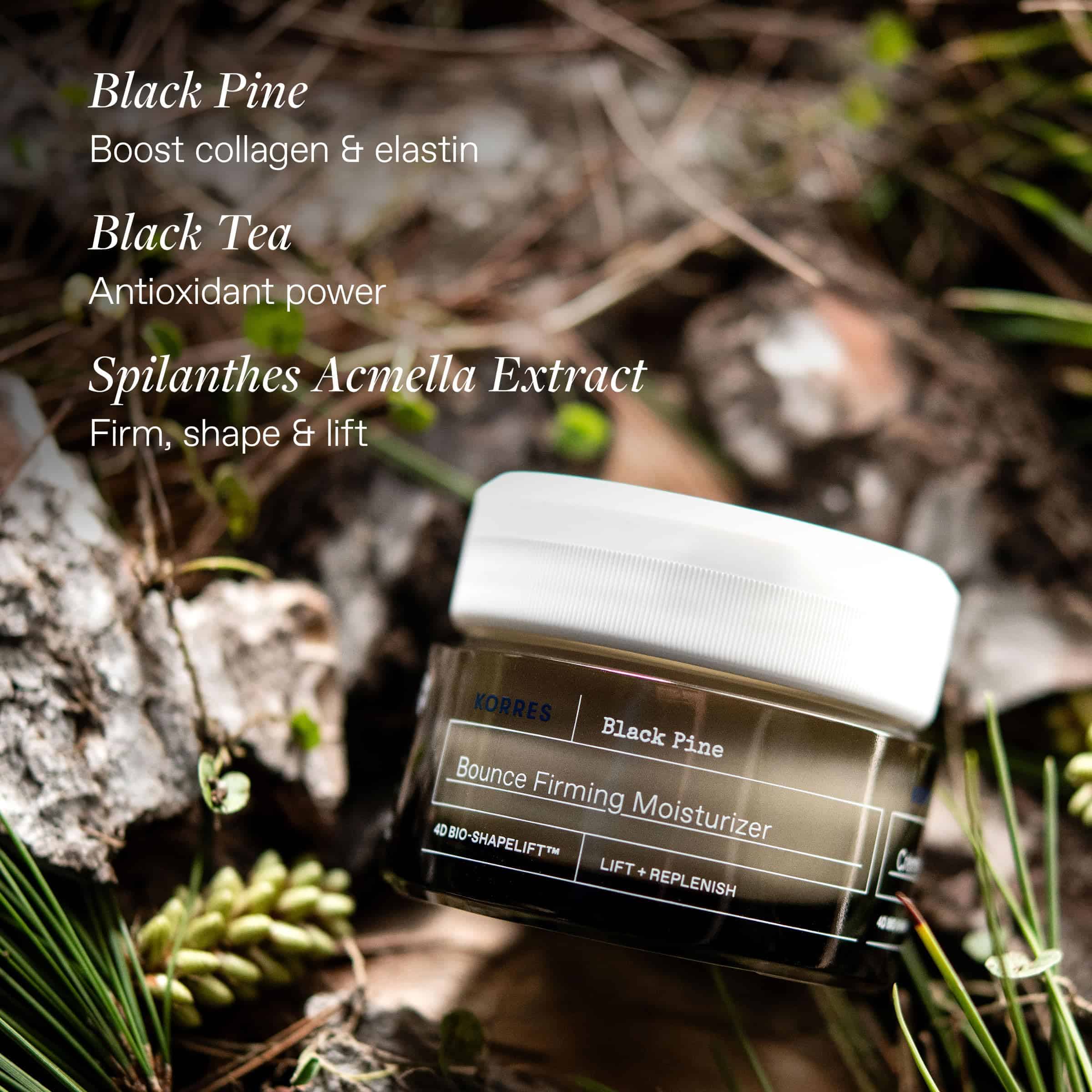 Hidratante reafirmante KORRES Black Pine Bounce, 1.35 fl. - Imagen 4