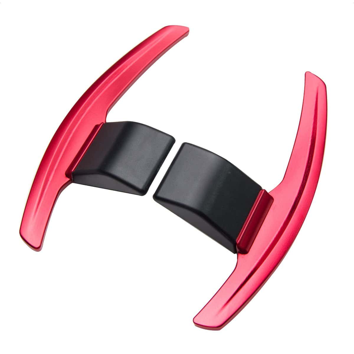 Volante personalizado SK de aluminio con paletas en rojo - Imagen 3