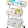 Organizador de pañales móvil JOLEAD Baby Nappy Caddy, Carro