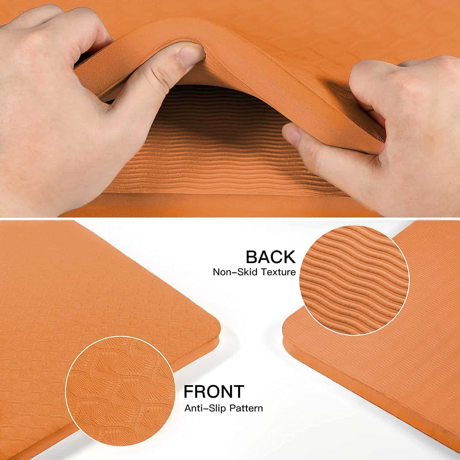 Tapete de Yoga Hatha 4/5 pulgadas de TPE Fitness y - Imagen 4