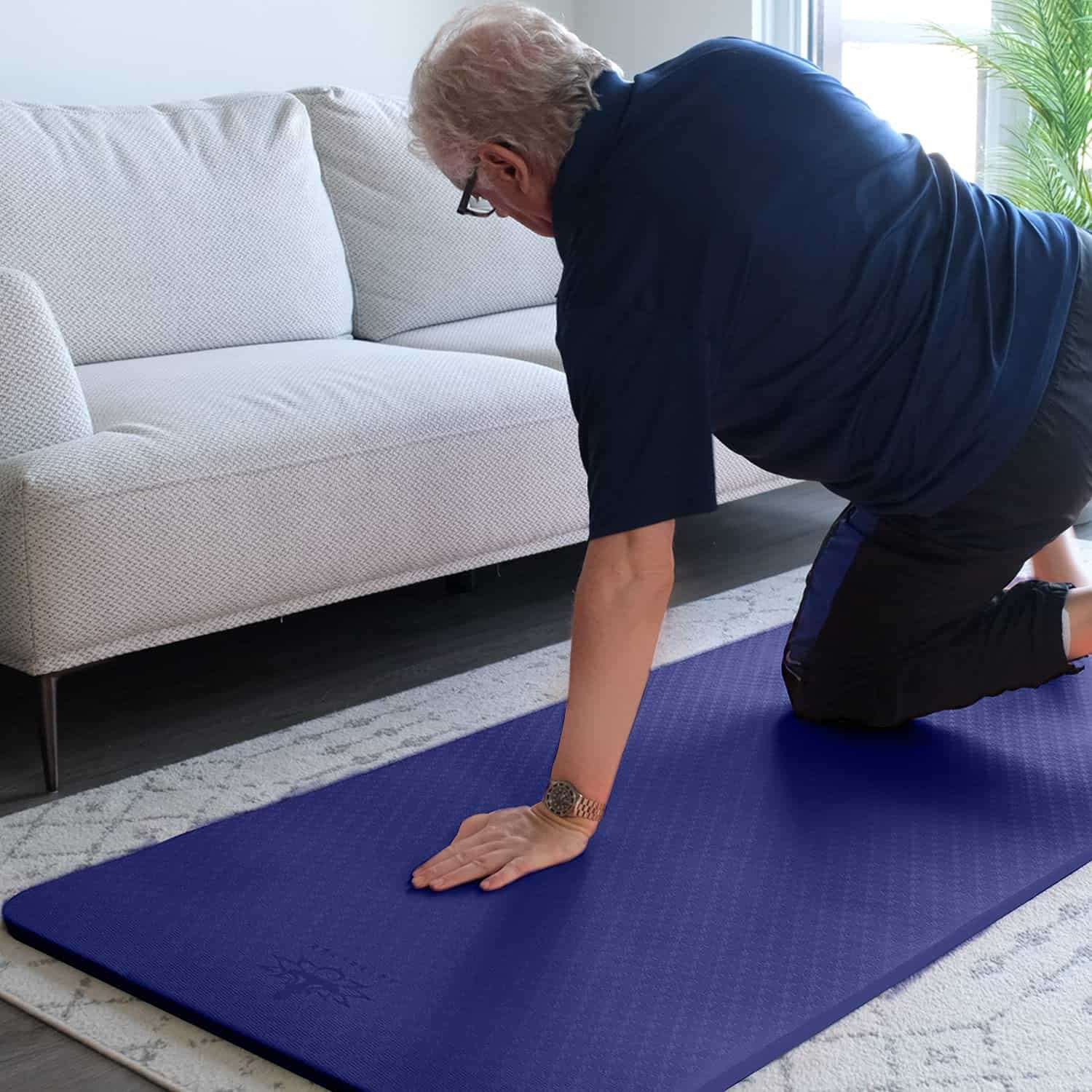 Tapete de Yoga 4/5 pulgadas TPE Fitness & Exercise Mats - Imagen 3