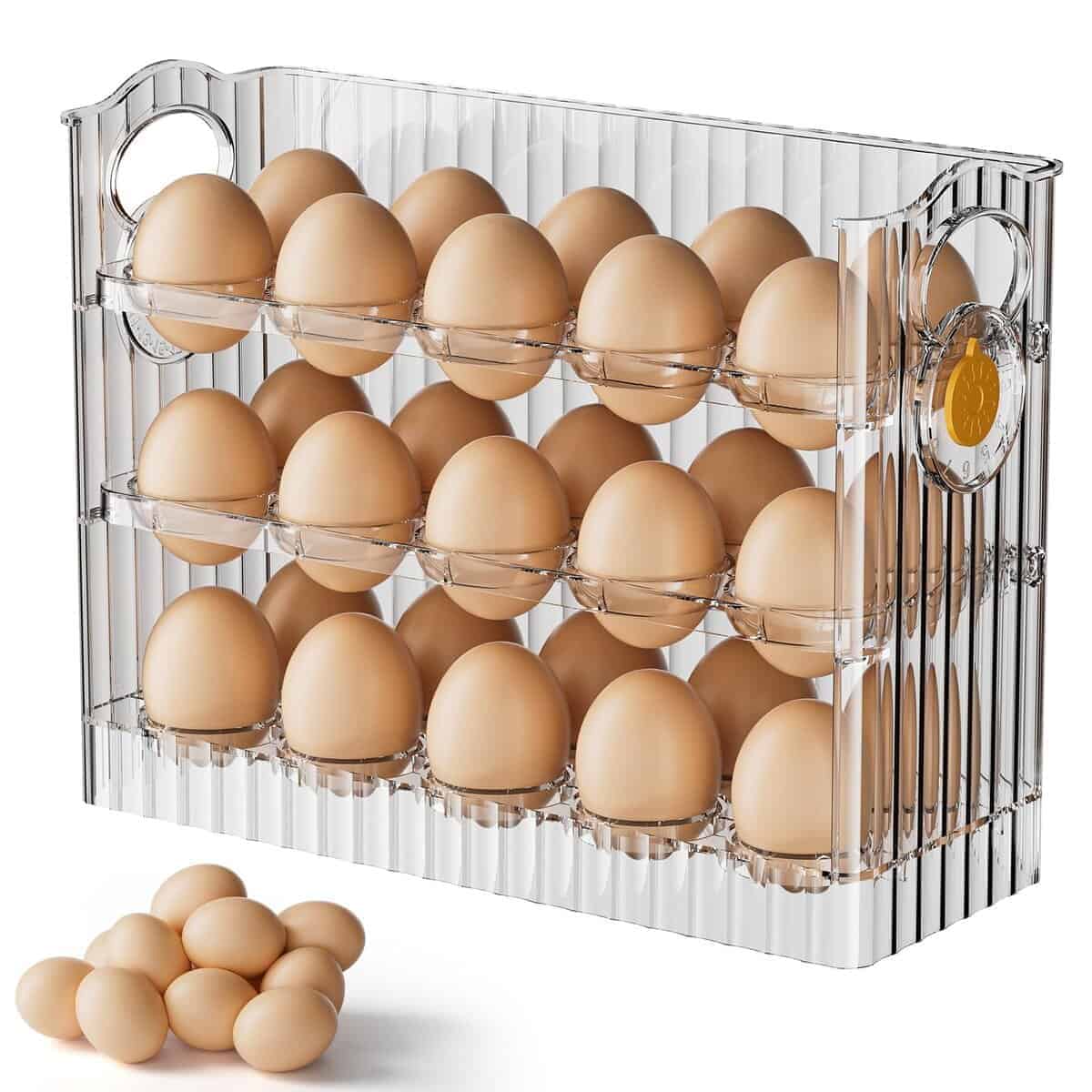 Organizador de Huevos para Refrigerador mihealpet, Soporte