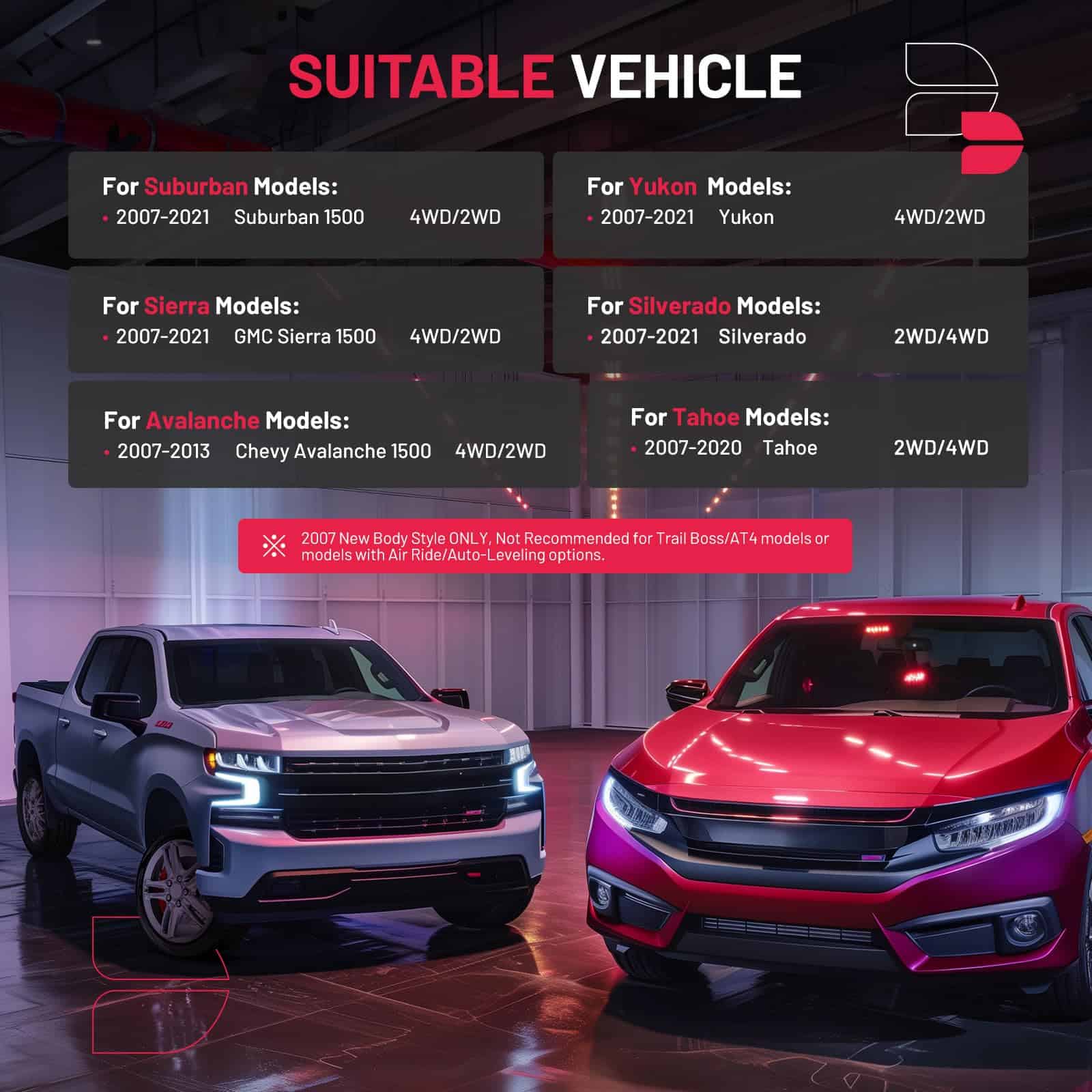 Kit de elevación delantera de 3'' BDFHYK Compatible con - Imagen 6