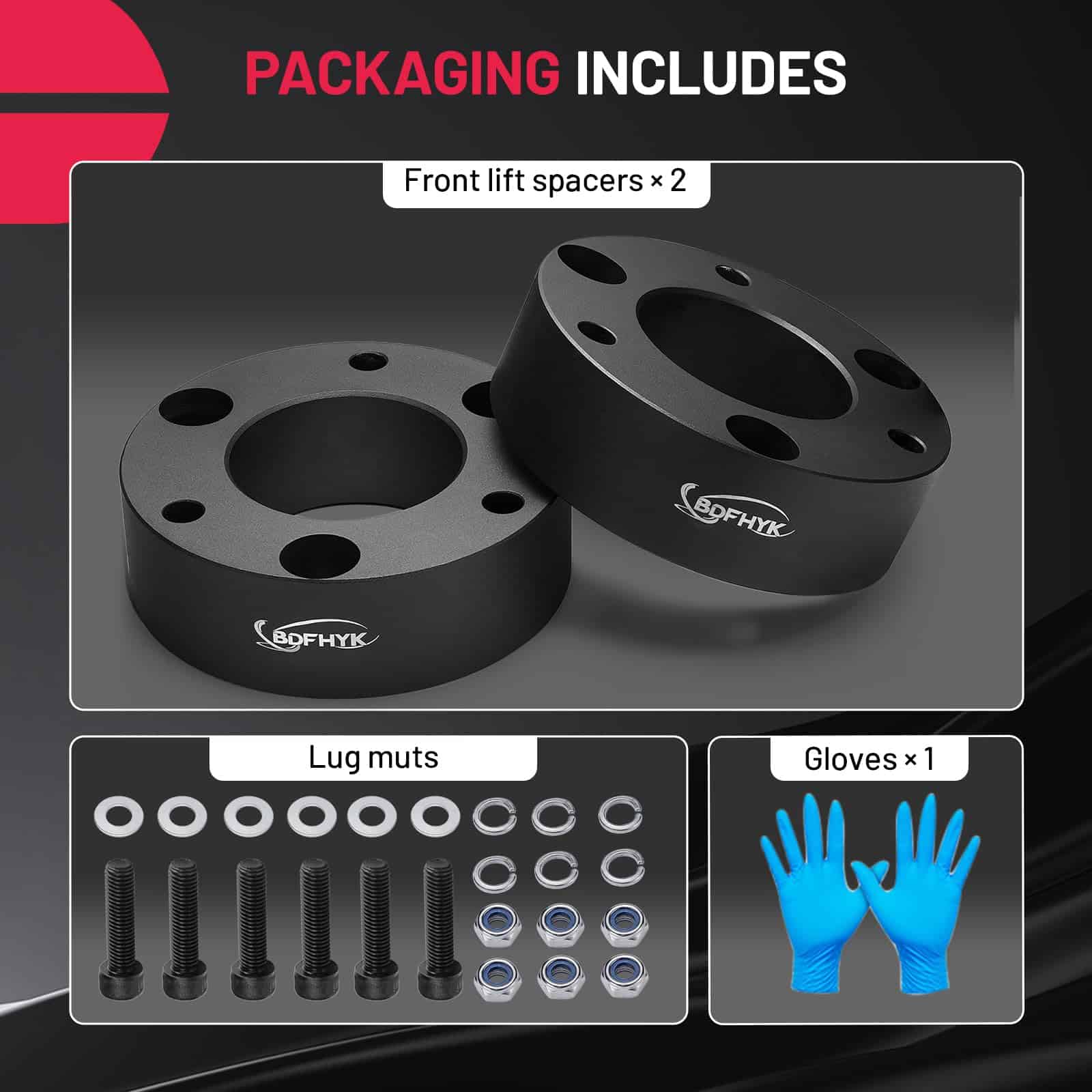 Kit de elevación delantera de 3'' BDFHYK Compatible con - Imagen 5